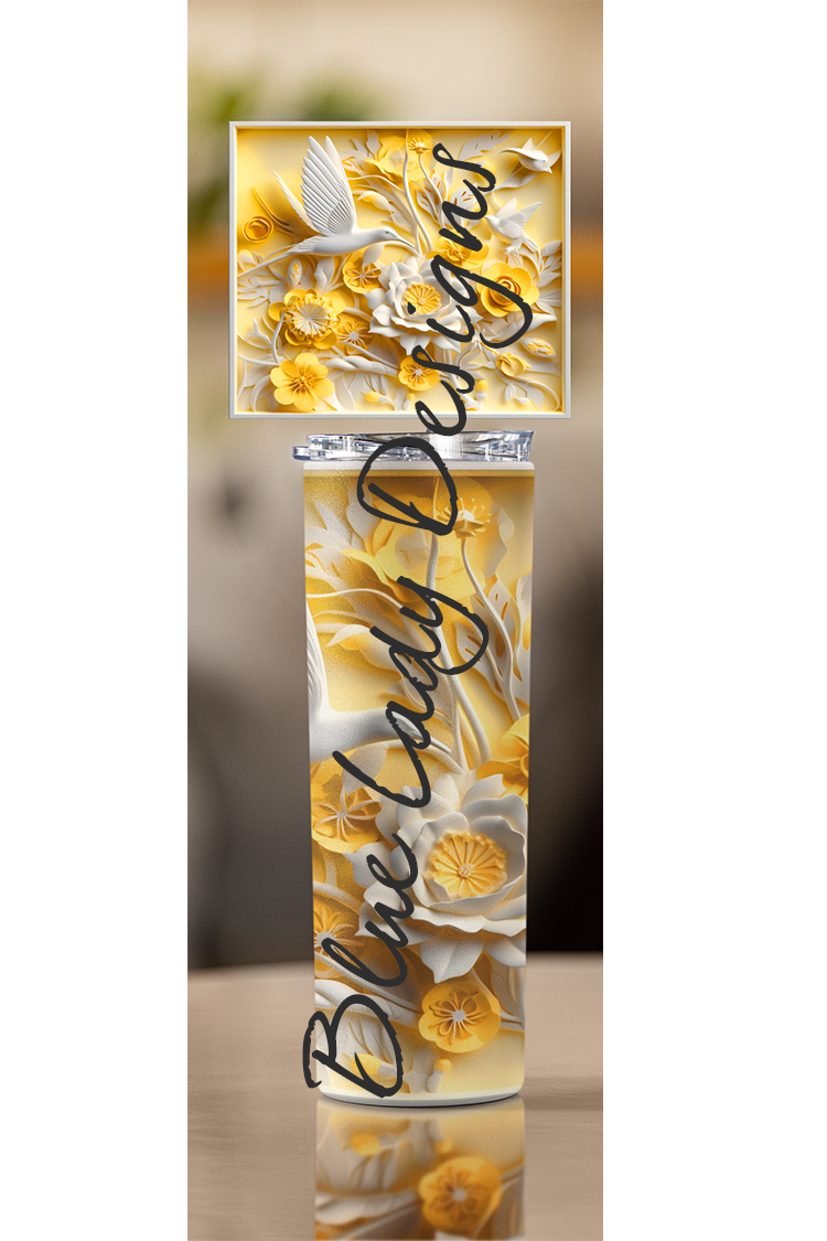 3D Flower Tumbler (20oz)