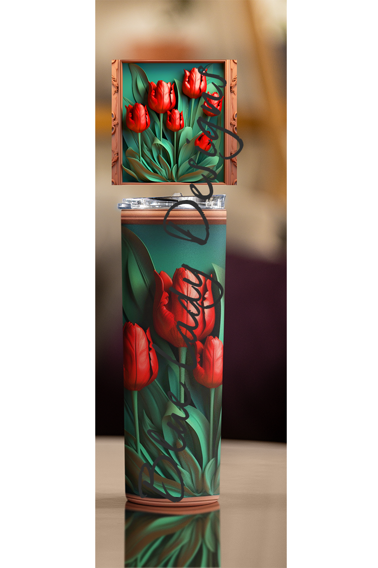 3D Flower Tumbler (20oz)