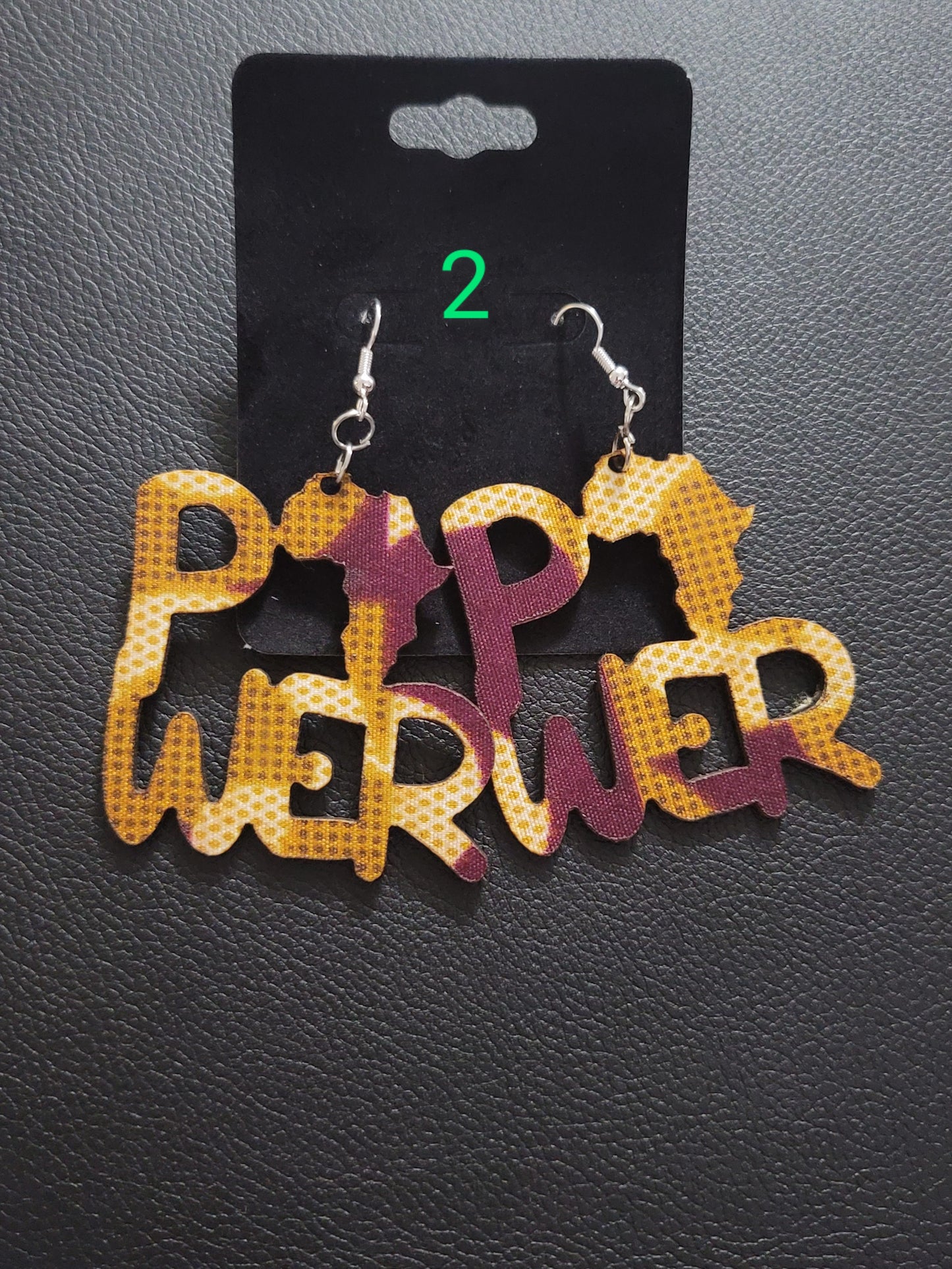 African Power Earrings